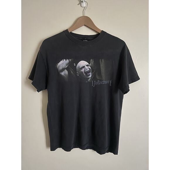 Vintage 2005 Harry Potter Voldemort Movie Promo T Shirt M - Picture 1 of 7